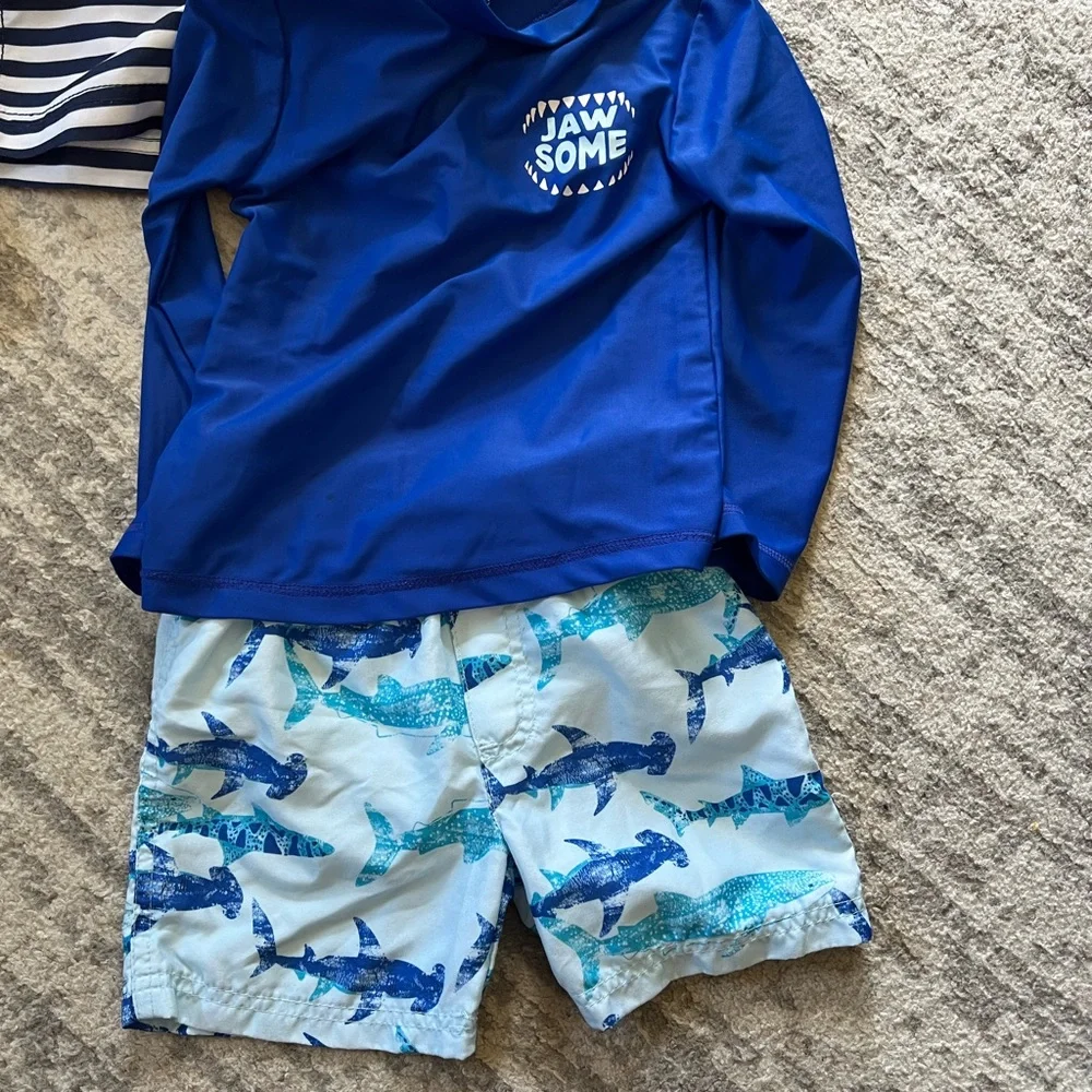 4! 2T boy swim suit sets